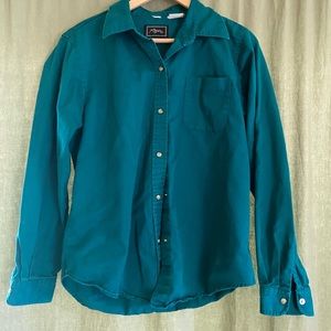 Vintage teal button up